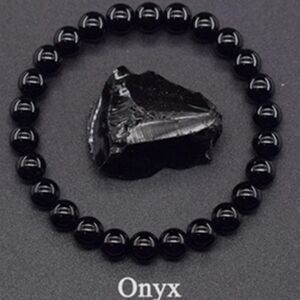 Black Onyx Beaded Bracelet